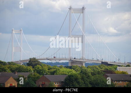 JM48 Severn Bridge. John o' groats (Duncansby head) to lands end. End to end trail..England. UK Stock Photo