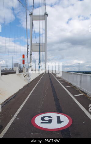 JM48 Severn Bridge. John o' groats (Duncansby head) to lands end. End to end trail..England. UK Stock Photo