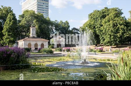 The Italian Water Gardens Hyde Park London UK Stock Photo