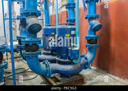 The electric water pump for air condition system Stock Photo