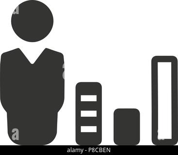 Business Graphical Report Icon Stock Vector