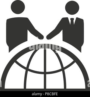 Worldwide Business Icon Stock Vector