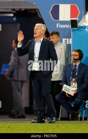 St Petersburg, Russia. 10th July, 2018. France Manager Didier Deschamps during the 2018 FIFA World Cup Semi Final match between France and Belgium at Saint Petersburg Stadium on July 10th 2018 in Saint Petersburg, Russia. (Photo by Daniel Chesterton/phcimages.com) Credit: PHC Images/Alamy Live News Stock Photo