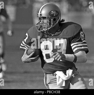 Dwight Clark, San Francisco 49ers football team Superbowl victory rally,  1980s Stock Photo - Alamy