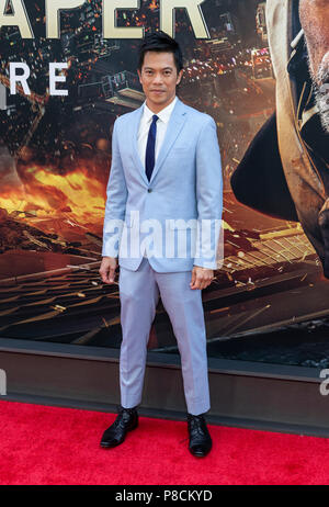 New York, NY - July 10, 2018: Byron Mann attends the premiere of Skyscraper at AMC Loews Lincoln Center Credit: lev radin/Alamy Live News Stock Photo