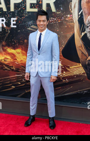 New York, NY - July 10, 2018: Byron Mann attends the premiere of Skyscraper at AMC Loews Lincoln Center Credit: lev radin/Alamy Live News Stock Photo