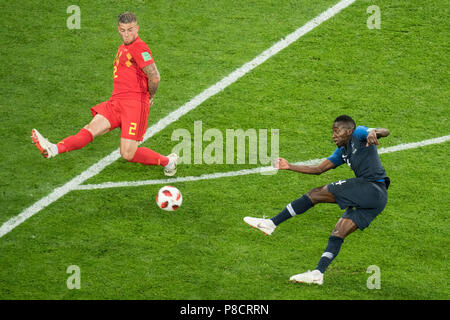 St. Petersburg, Russland. 11th July, 2018. Blaise MATUIDI (right, FRA) versus Toby ALDERWEIRELD (BEL), Action, duels, France (FRA) - Belgium (BEL) 1: 0, Semifinals, Game 61, on 10.07.2018 in St.Petersburg; Football World Cup 2018 in Russia from 14.06. - 15.07.2018. © | usage worldwide Credit: dpa/Alamy Live News Stock Photo