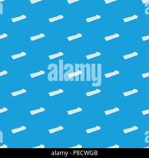 Inflatable mattress for swimming pattern vector seamless blue Stock Vector
