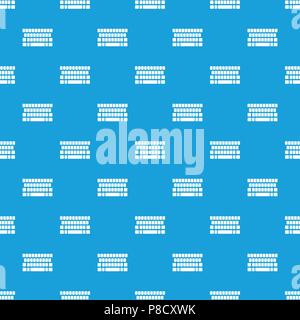 Keyboard pattern vector seamless blue Stock Vector