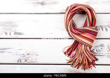 Twisted stripe scarf. Stock Photo