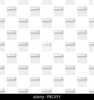 Wall heater icon, outline style Stock Vector