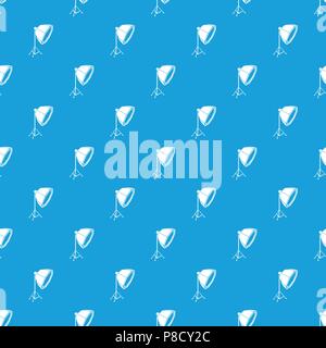 Studio light pattern vector seamless blue Stock Vector