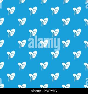 Professional studio light pattern vector seamless blue Stock Vector