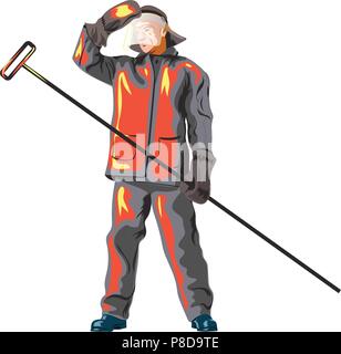 Vector Metallurgical industry. Flat style colorful Cartoon illustration Stock Vector