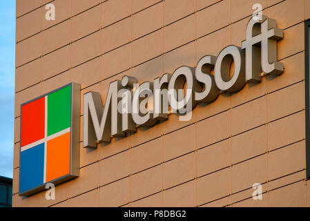 Logo - Markenname/ brand name: Microsoft, Reykjavik, Island. Stock Photo