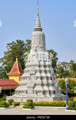 Stupa at Royal Palace in Phnom Penh Stock Photo
