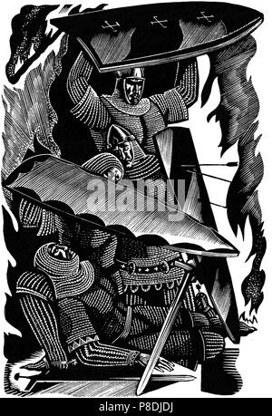 Illustration to epic poem 