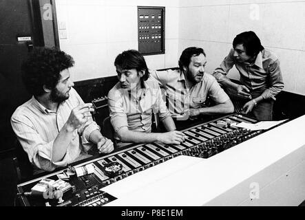 fabrizio de andré, recording studio, 70s Stock Photo
