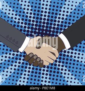 Handshake of businessmen. Stock Vector