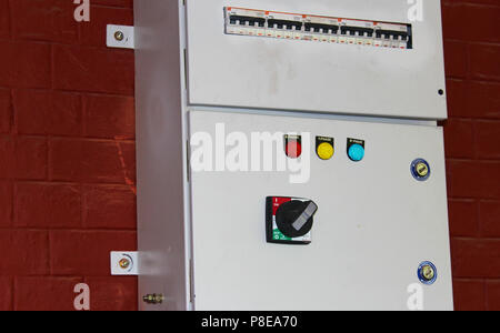 Low-voltage cabinet Stock Photo