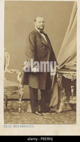 Enrico Tamberlik (1820-1889) in St. Petersburg (at time as Don Alvaro in Opera La forza del destino by Giuseppe Verdi). Museum: PRIVATE COLLECTION. Stock Photo