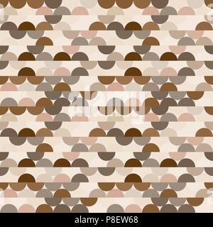 Seamless vector halves rounds colourful coffee pattern Stock Vector