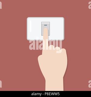 Electronic switch isolated on background. Vector illustration Stock Vector