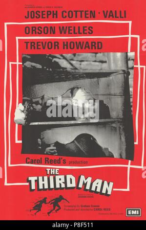 The Third Man (1949) Publicity information, Film Poster,     Date: 1949 Stock Photo