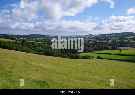 Offa's Dyke Path. John o' groats (Duncansby head) to lands end. End to end trail. Wales. UK Stock Photo