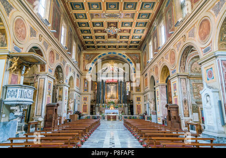 Basilica of Saint Lawrence in Lucina in Rome, Italy. Stock Photo