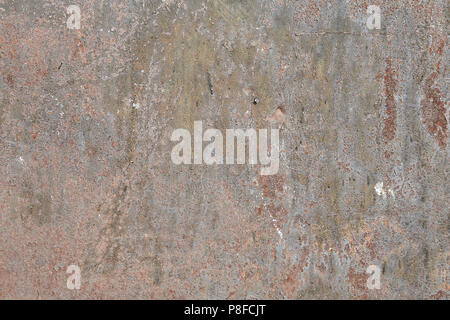Metal surface with discoloration cracked paint, abstract texture for backdrop. Stock Photo