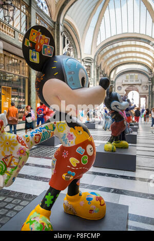 Mickey Mouse statue exhibition, Turin, Italy Stock Photo