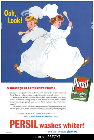 Affiche Vintage Pub Persil Rsca, 50x70 Cm, Neuf - Poster Déco