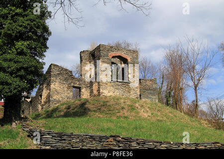 The ruins of St. John's Episcopal Church are one of the numerous historical landmarks along the Appalachian Trail in Harpers Ferry, West Virginia