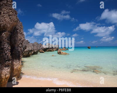 Achilles Bay Beach near Fort St. Catherine, Bermuda Stock Photo