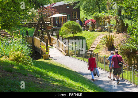 Wookey Hole, Wells, Somerset, UK in July Stock Photo