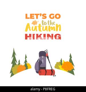Hiking equipment icon Stock Vector