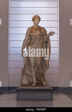 Flora maior statue, Farnese collection, National Archaeological Museum, Naples, Italy Stock Photo