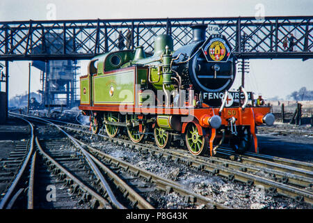 LT&SR London Tilbury and Southend Railway Steam Train No 80 'Thundersley' is a 79 Class of 4-4-2T suburban tank engines. Image taken March 1956 Stock Photo