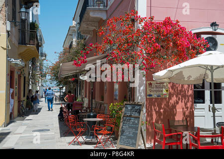 Old town, Nafplio, Argolis, Peloponnese, Greece, Nauplia, Nauplion, Nafplion Stock Photo