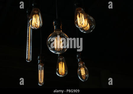 light bulb or old style Lighting decoration Stock Photo