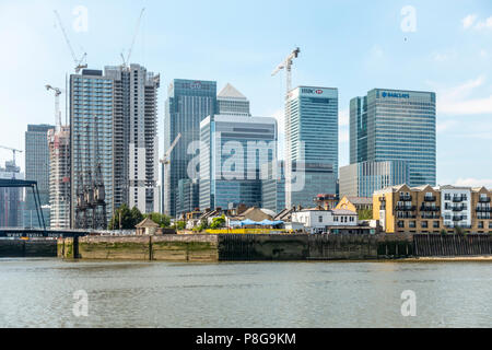 Canary Wharf with Barclays, HSBC, State Street and Citi Headquarters at ...