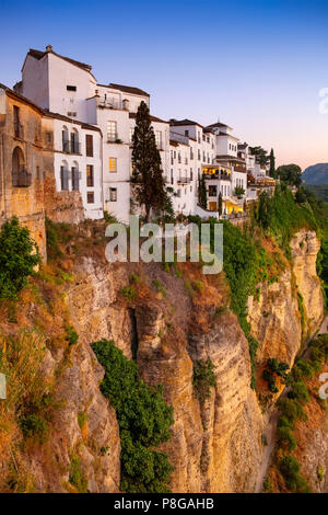 El Tajo gorge. Monumental city of Ronda. Malaga province Andalusia. Southern Spain Europe Stock Photo