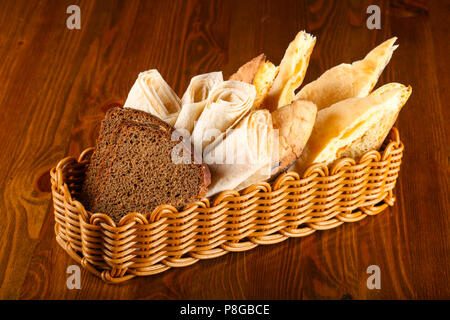 Caucasian bread assortment Stock Photo