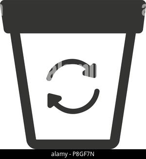 Recycle Bin Icon Stock Vector
