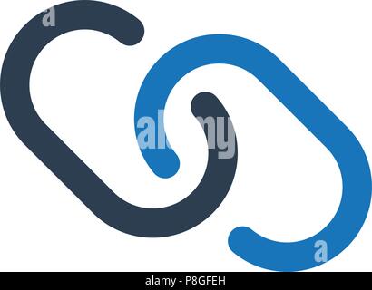 Link Building Icon Stock Vector