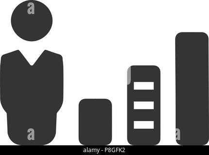 Business Graphical Report Icon Stock Vector