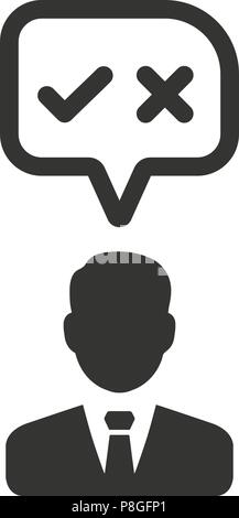 Decision Making Icon Stock Vector