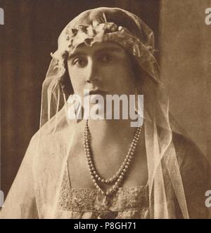 'Bridesmaid at wedding of Princess Mary and Viscount Lascelles (now the Princess Royal and the Earl of Harewood), February 28th, 1922', 1937. From Cor Stock Photo