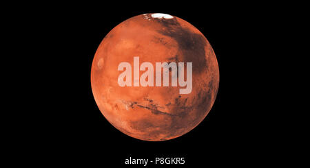 Red planet mars solar system Stock Photo
